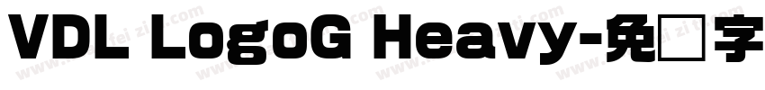 VDL LogoG Heavy字体转换